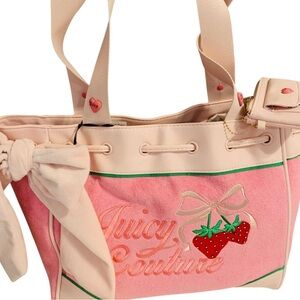 Juicy Couture Pink Strawberry Tote Bag-Cherry Blossom